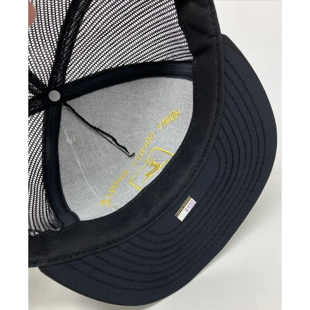 Vintage John Deere Henry County Supply Inc New Castle Kentucky Snapback Hat - Picture 6 of 7